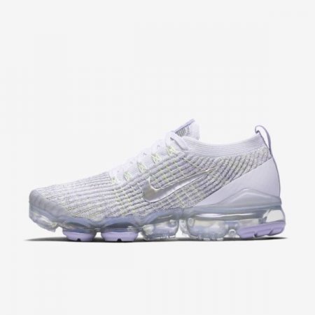 Nike Shoes Air VaporMax Flyknit 3 | True White / Purple Agate / Metallic Silver / Barely Volt