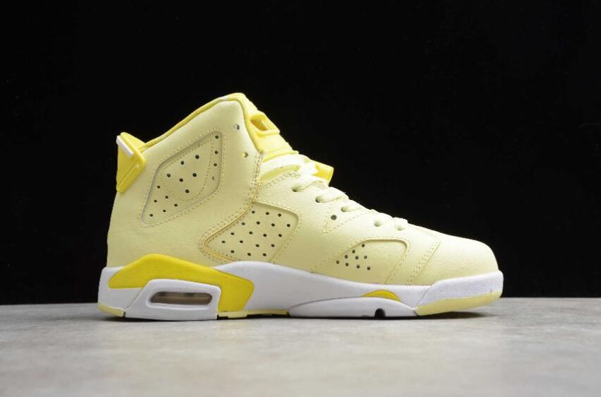 Men's | Air Jordan 6 Retro GS Citron Tint Dynamic Yellow Basketball Shoes
