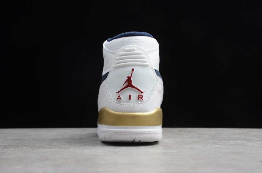 Men's | Air Jordan Legacy 312 Pure White Blue Gold AV3922-101 Basketball Shoes