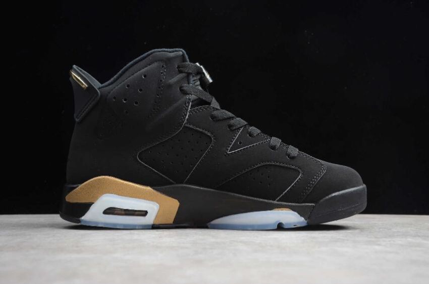 Men's | Air Jordan 6 Retro DMP Black Metallic Gold Basketball Shoes