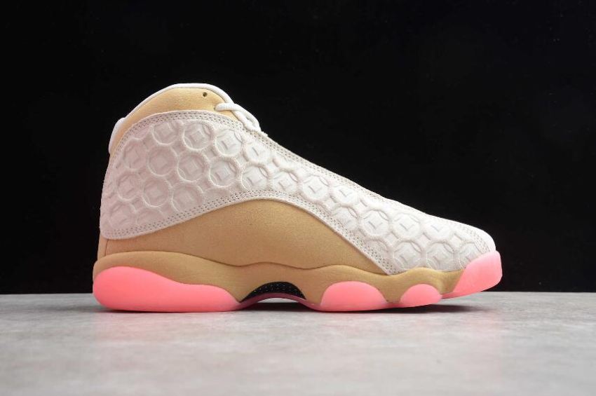Women's | Air Jordan 13 Retro CNY Pale Ivory Black Digital Pink CW4409-100 Basketball Shoes