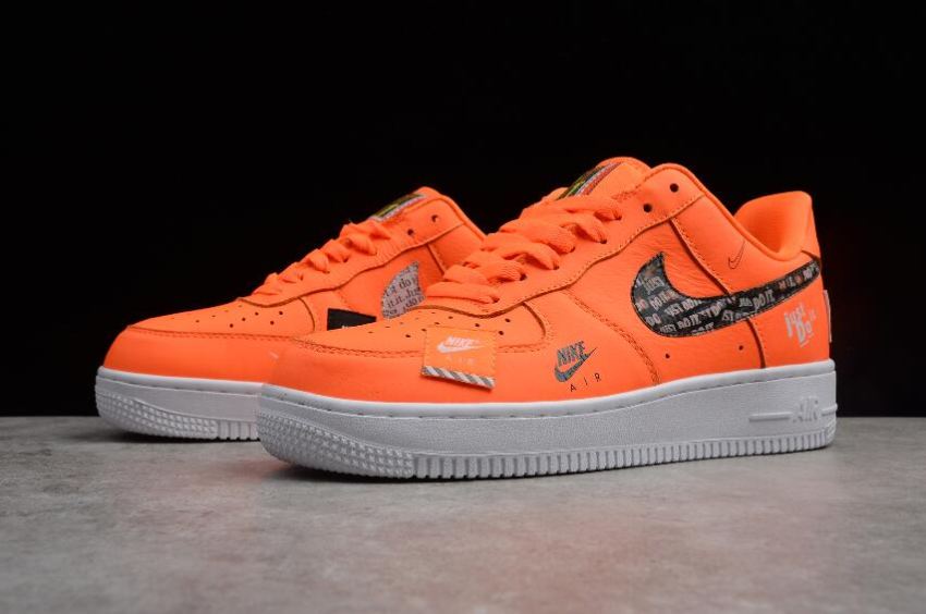 Men's | Nike Air Force 1 Low Just do it Orange White 905345-800 Running Shoes