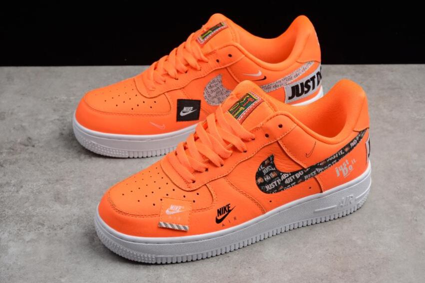Men's | Nike Air Force 1 Low Just do it Orange White 905345-800 Running Shoes