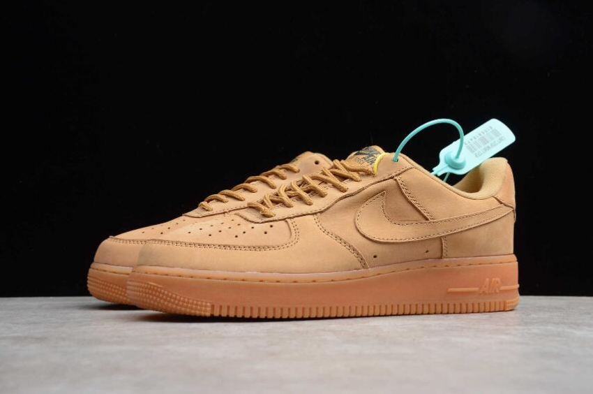 Men's | Nike Air Force 1 07 WB Flax Gum Light Brown AA4061-200 Running Shoes