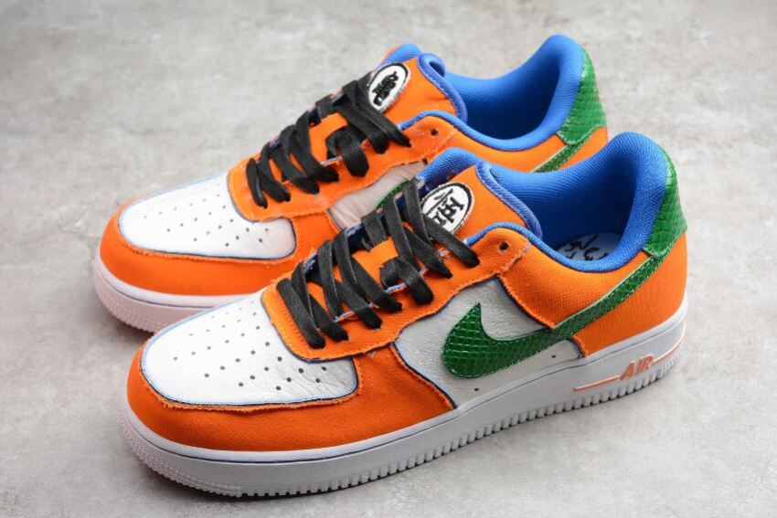 Men's | Nike Air Force 1 AC Orange White Green Royal AA6898-001 Running Shoes