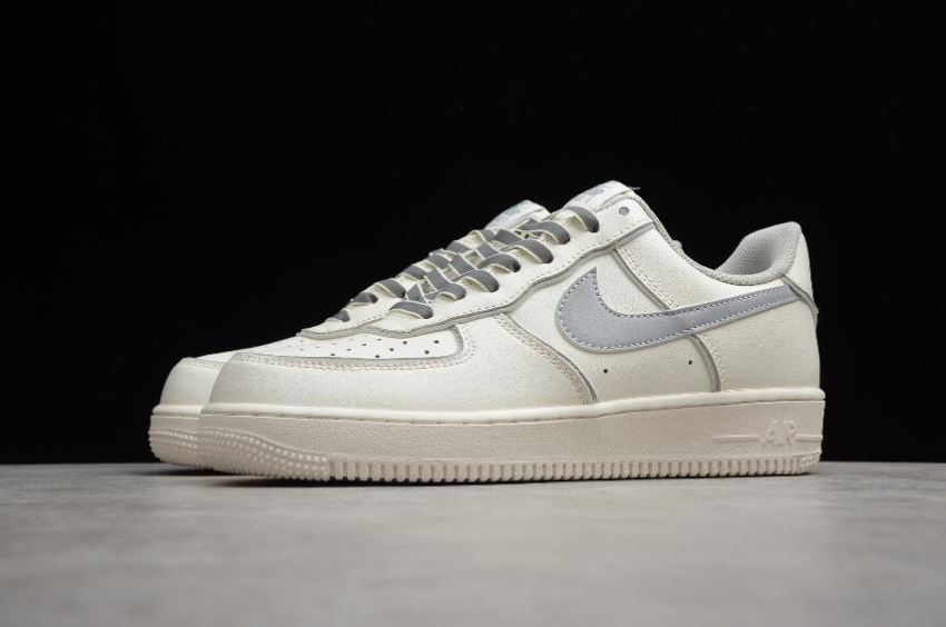 Men's | Nike Air Force 1 Low Beige Silver Reflective BQ8228-366 Running Shoes