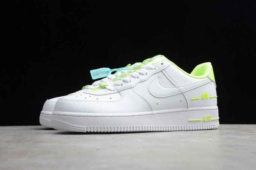 Women's | Nike Air Force 1 07 White Barely Volt CJ1379-101 Running Shoes