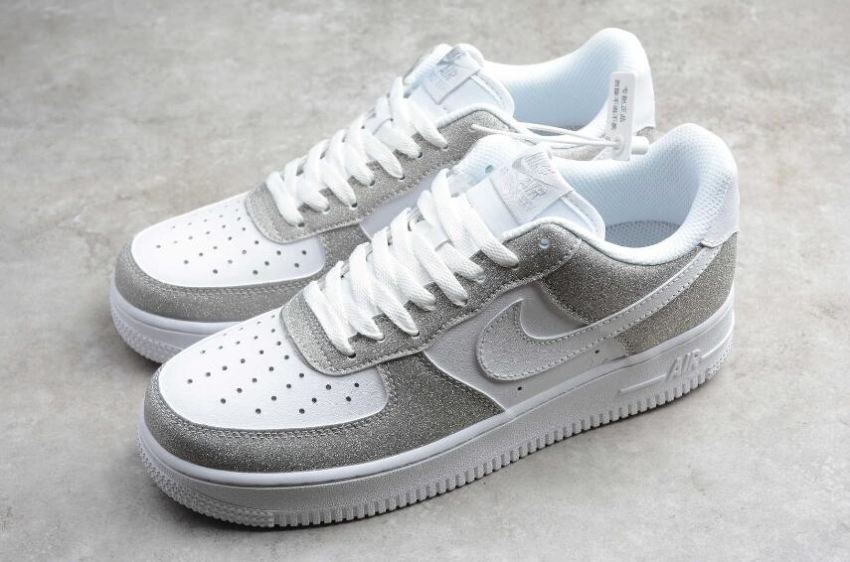Women's | Nike Air Force 1 07 White Silver CT1138-1005 Running Shoes