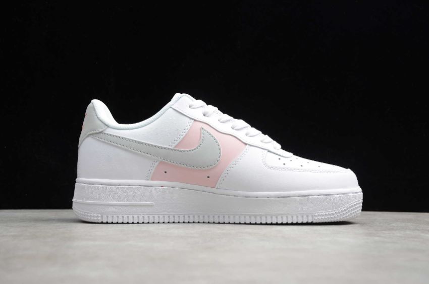 Men's | Nike Air Force 1 07 White Pink Foam Total Orange CZ0369-100 Running Shoes