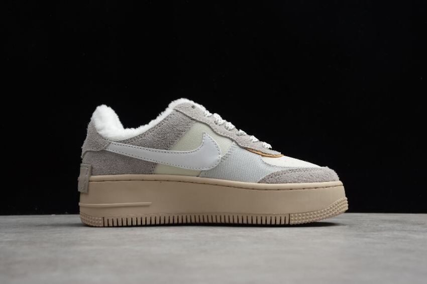 Men's | Nike Air Force 1 Shadow Enigma Stone White Oatmeal DC5270-016 Running Shoes