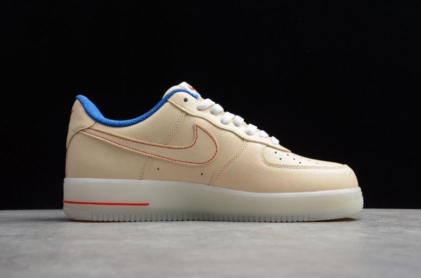 Men's | Nike Air Force 1 07 Beige Blue Red White DH0928-800 Running Shoes
