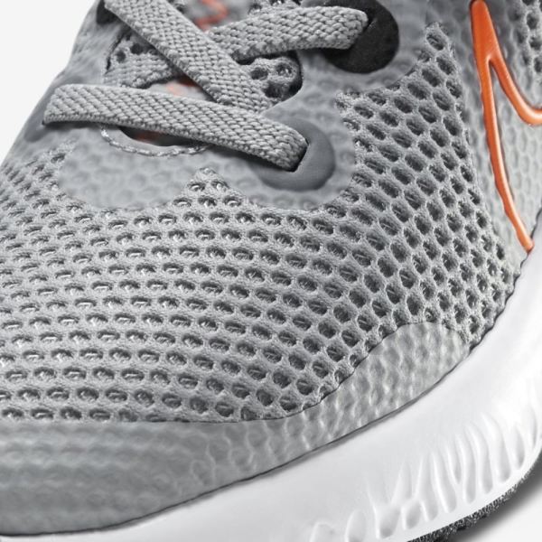 Nike Shoes Renew Run | Light Smoke Grey / Black / White / Total Orange
