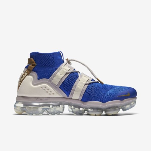 Nike Shoes Air VaporMax Flyknit Utility | Racer Blue / Moon Particle / Light Cream / Muted Bronze