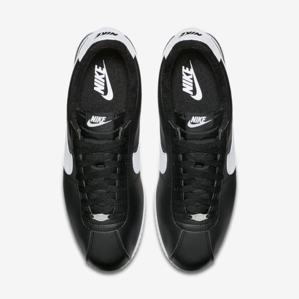 Nike Shoes Cortez Basic | Black / Metallic Silver / White