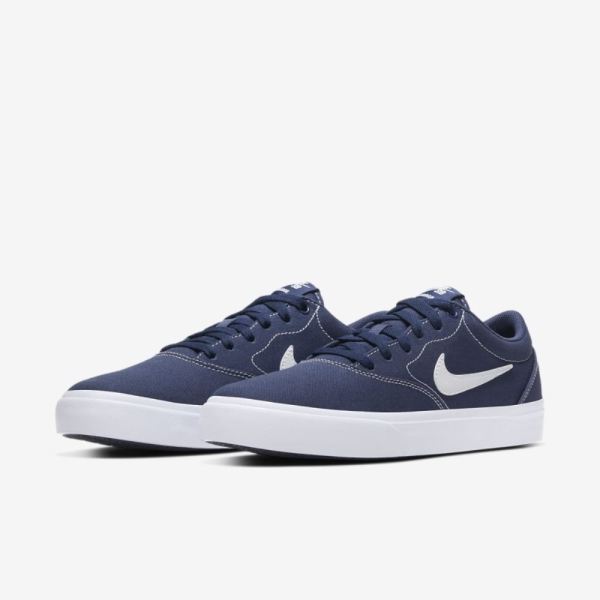 Nike Shoes SB Charge Canvas | Midnight Navy / Midnight Navy / Black / White