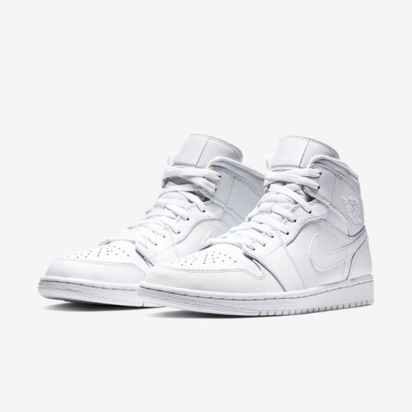 Air Jordan 1 Mid | White / White / White