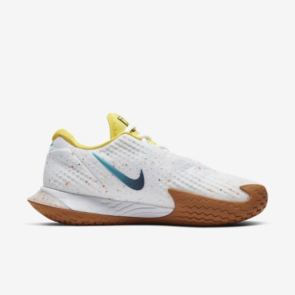 Nike Shoes Court Air Zoom Vapor Cage 4 | White / Oracle Aqua / Opti Yellow / Valerian Blue
