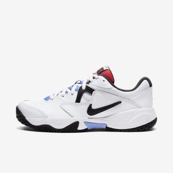 Nike Shoes Court Lite 2 | White / Laser Crimson / Royal Pulse / Thunder Grey