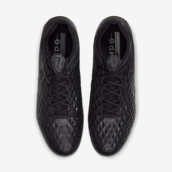 Nike Shoes Tiempo Legend 8 Elite SG-PRO Anti-Clog Traction | Black / Black